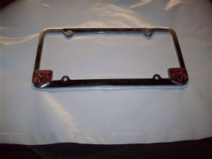 Ram Horn Chrome Licence Frame.jpg